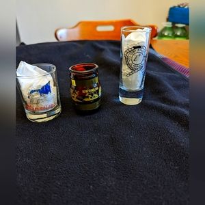 3/$30.   3 Souvenir shot glasses.